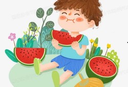 吃瓜男孩插画视频下载免费,免费下载的趣味瞬间